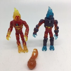 Figura de acción Playmates Ben 10 Heatblast y Omni Heatblast mejorada (sin jetpack) - Imagen 1 de 8