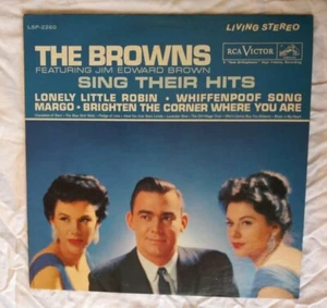 The Browns Feat. Jim Edward Brown / Sing Their Hits 1960 VINYL LP (VG+) COVER EX - Picture 1 of 5