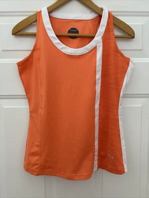 Camiseta regata feminina Bollé laranja ajustada tênis/golfe - Tamanho P - Imagem 1 de 4