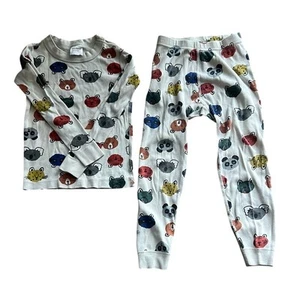 Hanna Andersson Animal Print Pajama Set Sz 5 - Picture 1 of 6