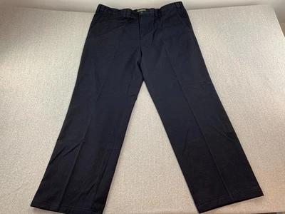 Eddie Bauer Wrinkle Resistant Relaxed Fit Trouser Pant Mens 44T Dark Navy - Image 1 of 4