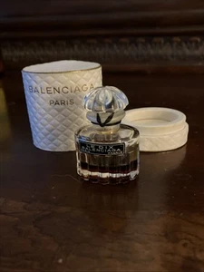 Le Dix Perfume Parfum Balenciaga Mini Bottle Box Fresh Powdery Floral Vtg - Picture 1 of 4