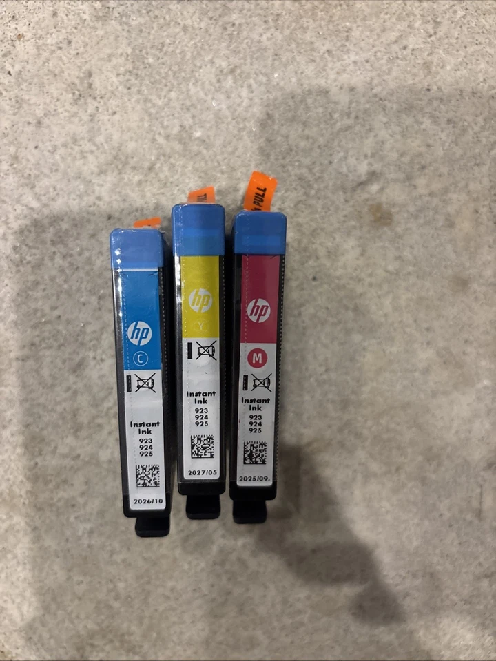 HP Soforttinte 923 924 925 OEM EXP 2026CMYK Cyan Magenta Gelb - Bild 1 von 1