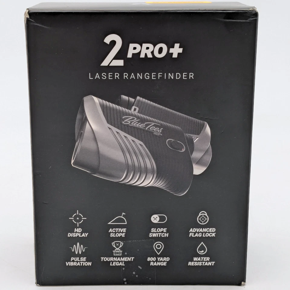 Blue Tees Golf Series 2 Pro Laser Rangefinder in Black (RF-G-S2PL-BK)