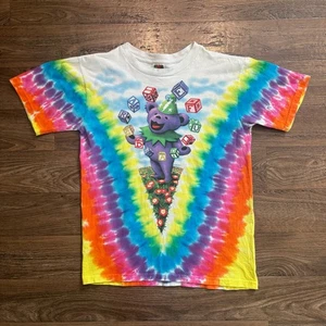 Y2K /Vintage 2000 Grateful Dead Tie Dye Tee Spring Tour Psychedelic Rainbow Sz S - Picture 1 of 9