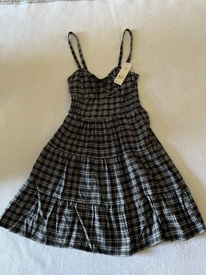 Women’s No Boundaries Flannel Dress Black Plaid Size XXS (00) - Image 1 of 4