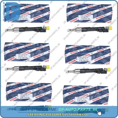 6 piezas Inyectores de combustible OEM Bosch 0261500260 para BMW 335i 535i 13648625397 740i Foto 1 de 4