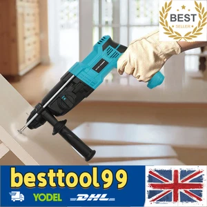 H28-26 220v Hammer Drill 360° Handle Rotation Power Tools For Tv Installation UK - Picture 1 of 24