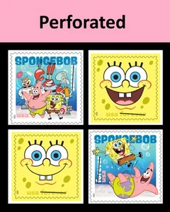US 6025-6028 SpongeBob SquarePants F single set 4 MNH 2025 after Aug 15 - Picture 1 of 1