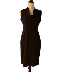 Abito donna Calvin Klein taglia 4 senza maniche scollo a cappuccio aderente foderato zip laterale - Foto 1 di 15