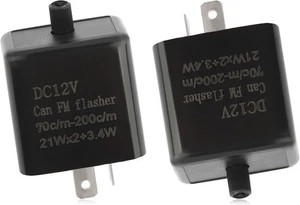 2PCS 12V LED Flasher Relay 2 Pin,Adjustable Turn Signal for Repairing... - Picture 1 of 7