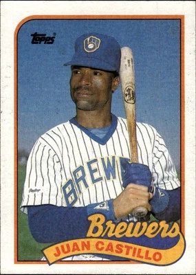 1989 Topps #538 Juan Castillo Milwaukee Brewers - Image 1 of 2