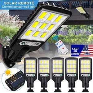 2/10X Solar Wall Light LED Motion Sensor Bright Outdoor Flood Street Lamp 3Modes - Picture 1 of 16