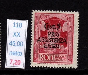 Egeo emissioni generali  pro assistenza Egeo c 5 nuovi gomma integra mnh - Picture 1 of 1