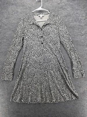 Diane von Furstenberg Dress Womens 14 Silk Long Sleeve Collared Print Shirt - Image 1 of 4