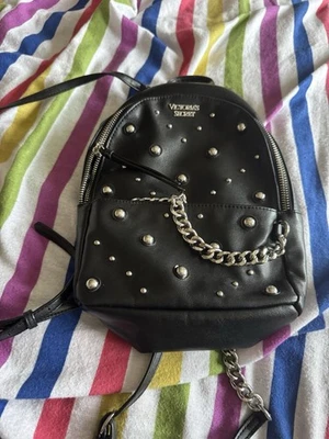 Victoria Secrets Black Studded Back Pack - Image 1 of 4