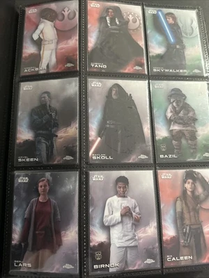 JUEGO COMPLETO TOPPS STAR WARS CROMADO 2025 1-200 Foto 1 de 4