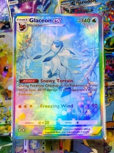 Glaceon EX pocket app handmade card tcg full art Triumphant Light Set - Picture 1 of 2