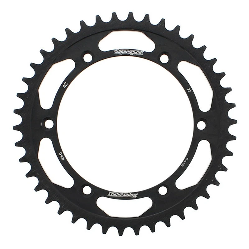 PIÑÓN TRASERO ACERO 42T-520 NEGRO Kawasaki KTM Suzuki Husqvarna KLX250S KX250F Foto 1 de 1