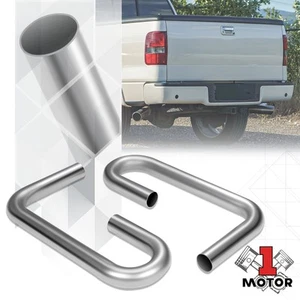 90 Degree & U Bends 2"OD Mild Steel High Air Flow Exhaust Pipe Turbo Hose 2Pcs - Picture 1 of 6