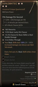 Sepazontec 4GA 100% Spirit Born Diablo 4 ETERNAL REALM NON-SEASON SC D4 PS5 Xbox - Picture 1 of 1