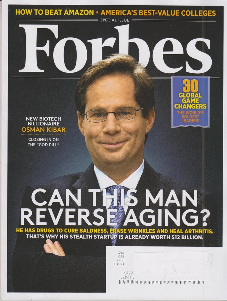 Forbes May 10, 2016 Osman Kibar Can This Man Reverse Aging?, Amazon, 30 Global G - Image 1 of 1