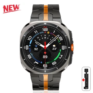 Band For Samsung Galaxy Watch Ultra 47mm Magnetic Metal Stainless Steel Strap - Photo 1 sur 16