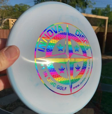 Star Rat Disc Golf Innova First Run w/Halo Prototype Swirls New Rainbow #1438 - Image 1 of 4