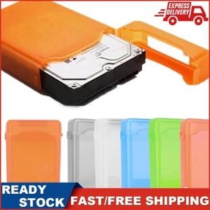 3.5 Inch IDE SATA External Hard Drive Disk Storage Box Multi Color Plastic - Afbeelding 1 van 27