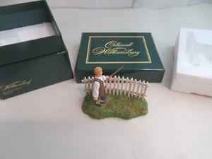 Lang and Wise Colonial Williamsburg Boy and Picket Fence 30489729 village person - Picture 1 of 5