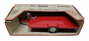 Vintage Tru Scale / Ertl Red Tilt Trailer In The Box 1/16 Scale
