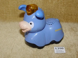 VTECH GOGO SMART WHEELS INTERACTIVE DONKEY TOY LIGHT & SOUND TESTED WORKING RARE - Picture 1 of 6