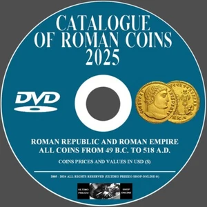 KATALOG RÖMISCHEN MÜNZEN 2025 AUF DVD - NEW ORIGINAL - Imagen 1 de 5