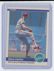 1984 Fleer. Steve Carlton . Philadelphia Phillies #642