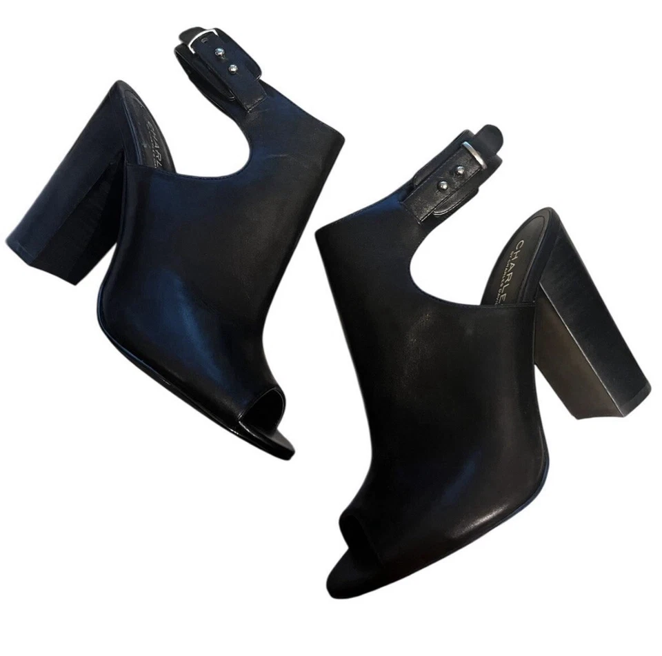 Botas Charles David Talla 9 Cuero Peep Toe-Nuevas, nunca usadas  Foto 1 de 4