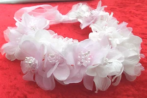 Lavendel rosa/weiß Blumenkreis - Hochzeit Heiligenschein, Blumenmädchen - von Valerie J - Bild 1 von 4