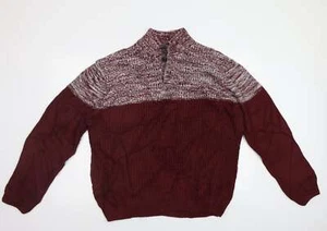 M&Co Womens Red Collared Acrylic Blend Jumper Size XL - Picture 1 of 12
