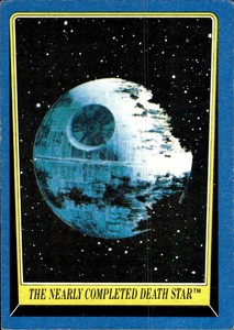 THE NEARLY COMPLETED DEATH STAR 1983 Topps Return of the Jedi #215 BUY ANY 2 ITE