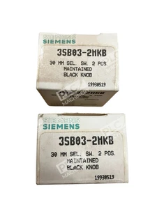 Siemens 30mm Selector Switch 2 Position Black Knob 3SB03-2MKB (lot of 2) - Picture 1 of 3