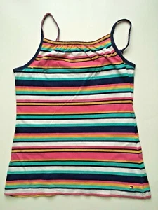 Pre Owned Tommy Hilfiger Summer Stripe Tank Top w/ Adjustable Straps XL 16 - Picture 1 of 2