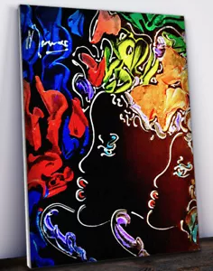 MARCO MARK African American 'Friends Profile 1' • Hand Signed & Varnished Canvas - Picture 1 of 1