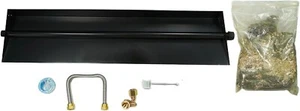 🔥Americangaslos 18"-24" Burner Pan for Gas Fireplace & Fire Pits (28" One Pipe) - Picture 1 of 8