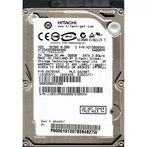 Disco duro interno para portátil Hitachi HTS545050B9A300 500 GB 5400 RPM SATA 2,5 - Imagen 1 de 3
