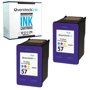 Paquete de 2 cartuchos de tinta de color compatibles OSI HP 57 para HP OfficeJet 5515 5610 6105 - Imagen 1 de 1