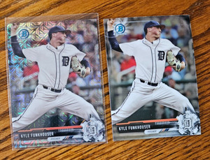 Kyle Funkhouser - 2017 Bowman Chrome Mojo Refractor +Chrome BCP85 Detroit Tigers