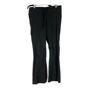 Scrubstar Womens Black Scrub Pants S/CH Cotton Blend With Drawstring Waist - Picture 1 of 8