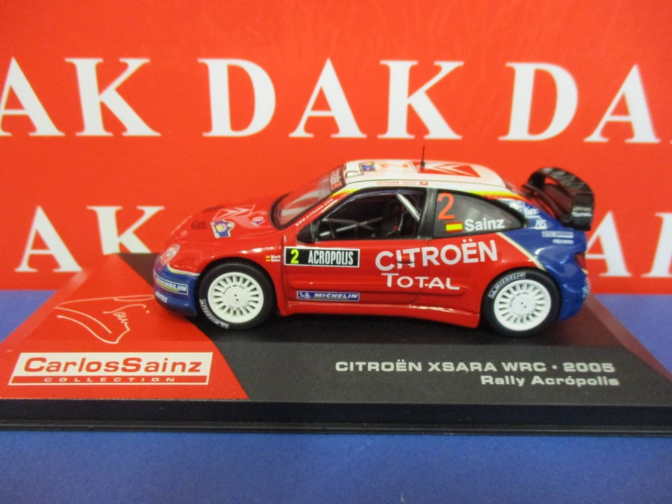 Die cast 1/43 Modellino Auto Citroen Xsara WRC Rally Acropolis 2005 C. Sainz - Immagine 1 di 4