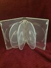 Frosted Clear 8-DVD Movie Box Case 1' thick 27 mm holds 8 discs NEW-singles