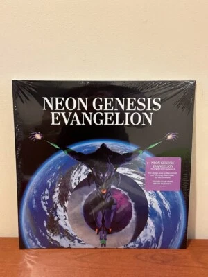 Neon Genesis Evangelion Translucent Blue & Black Smoke Vinyl 2xLP - Image 1 of 4