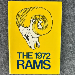 1972 Los Angeles Rams Media Press Radio TV Guide Merlin Olson NFL Football HOF - Picture 1 of 12
